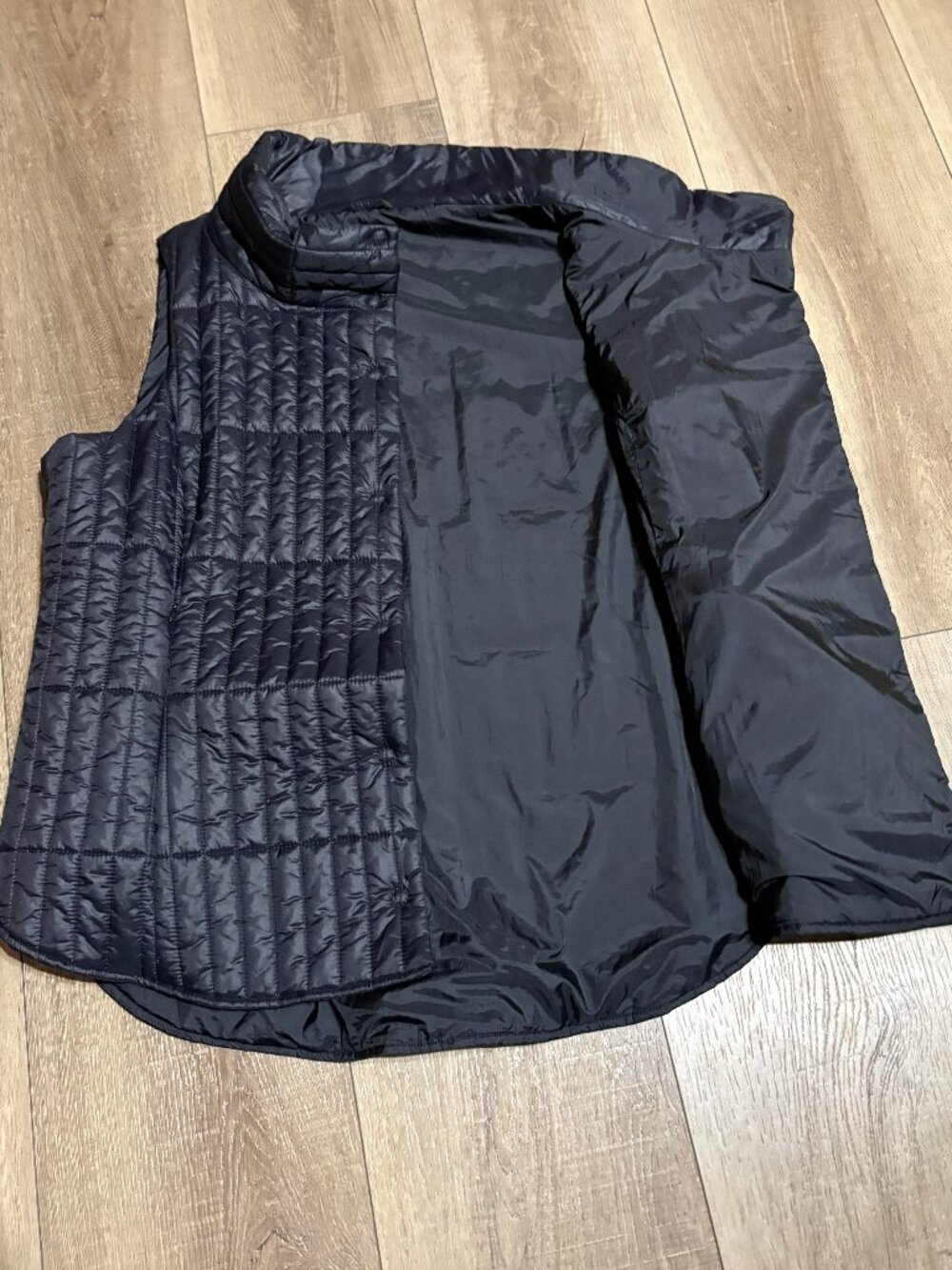 Eileen Fisher Woman Quilted Vest Size 1X Black - Picture 11 of 12